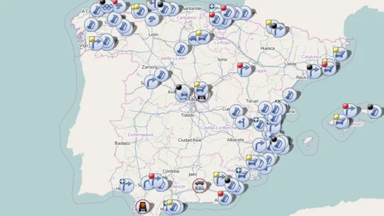 Estas son todas las carreteras cortadas hoy por los incendios, en tiempo real Estas son todas las carreteras cortadas hoy por los incendios, en tiempo real