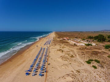 Playa de Tavira en Algarve, Portugal