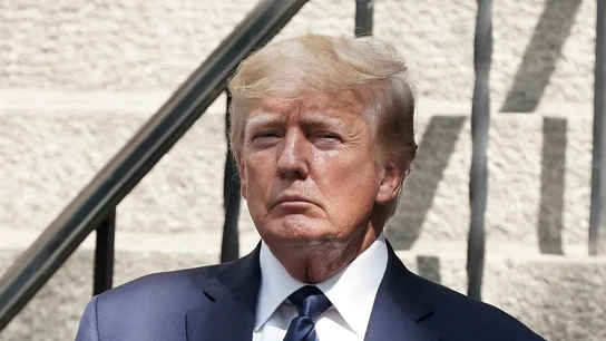 Donald Trump, durante el funeral de Ivana Trump Donald Trump, durante el funeral de Ivana Trump