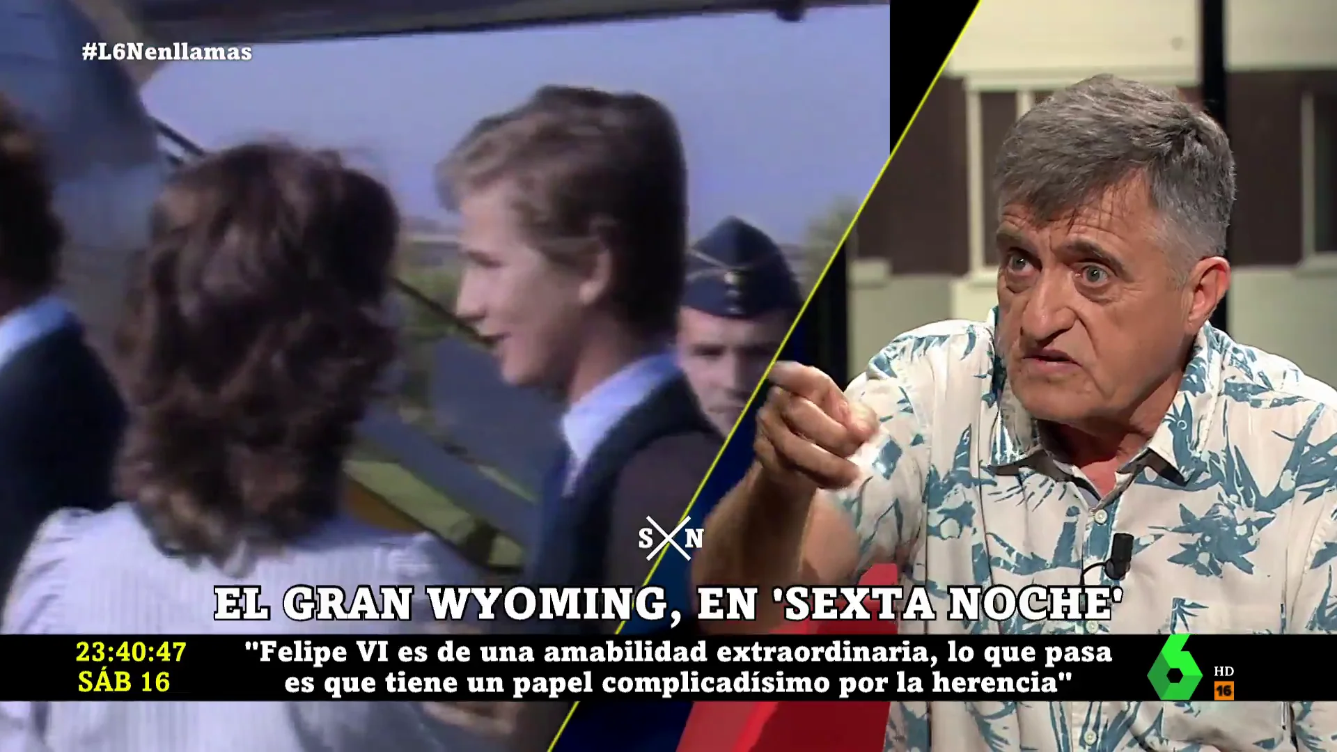 La respuesta de El Gran Wyoming cuando Yélamo le pide que le nombre heredero: "Dame tu DNI"