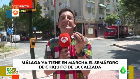 Chiquito de la Calzada tiene un semáforo en Málaga Chiquito de la Calzada tiene un semáforo en Málaga