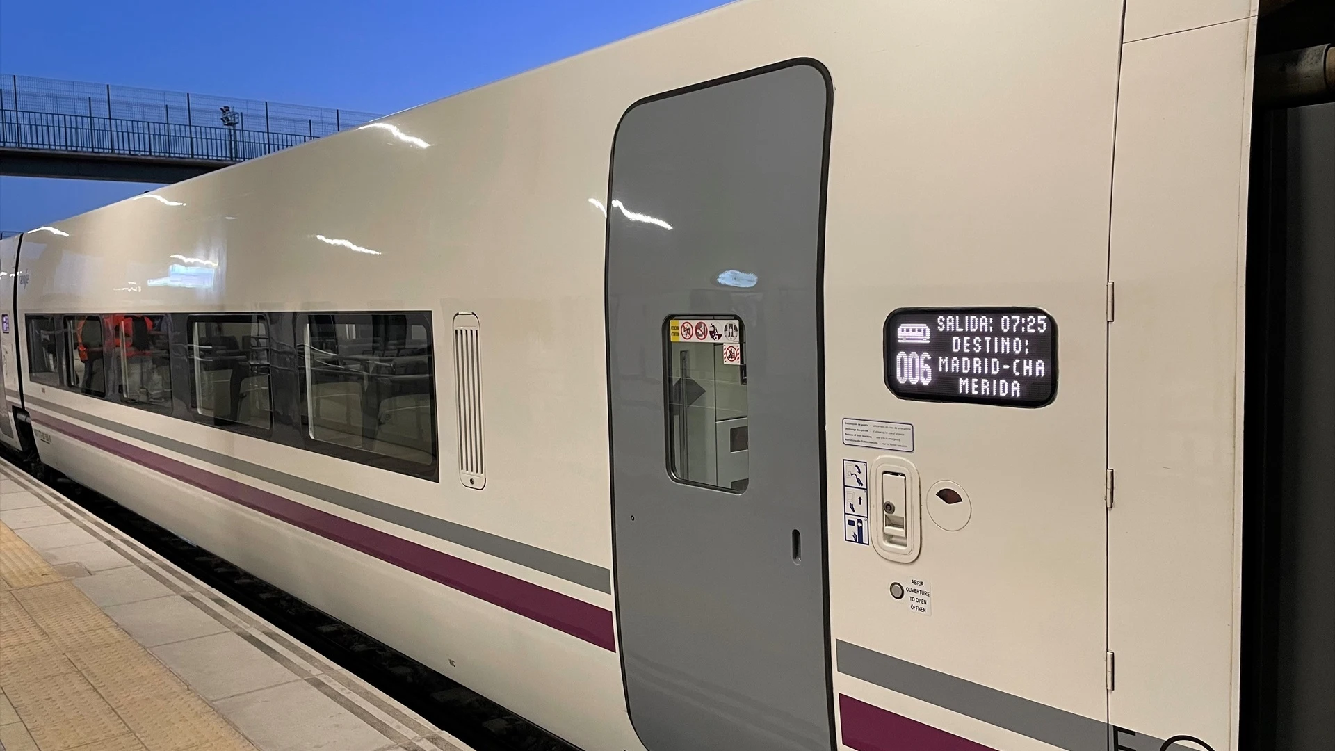 Nuevo tren Alvia puesto en servicio en Badajoz