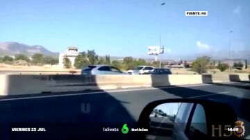 Estremecedor accidente de un conductor kamikaze y un camión de grandes dimensiones en Granada