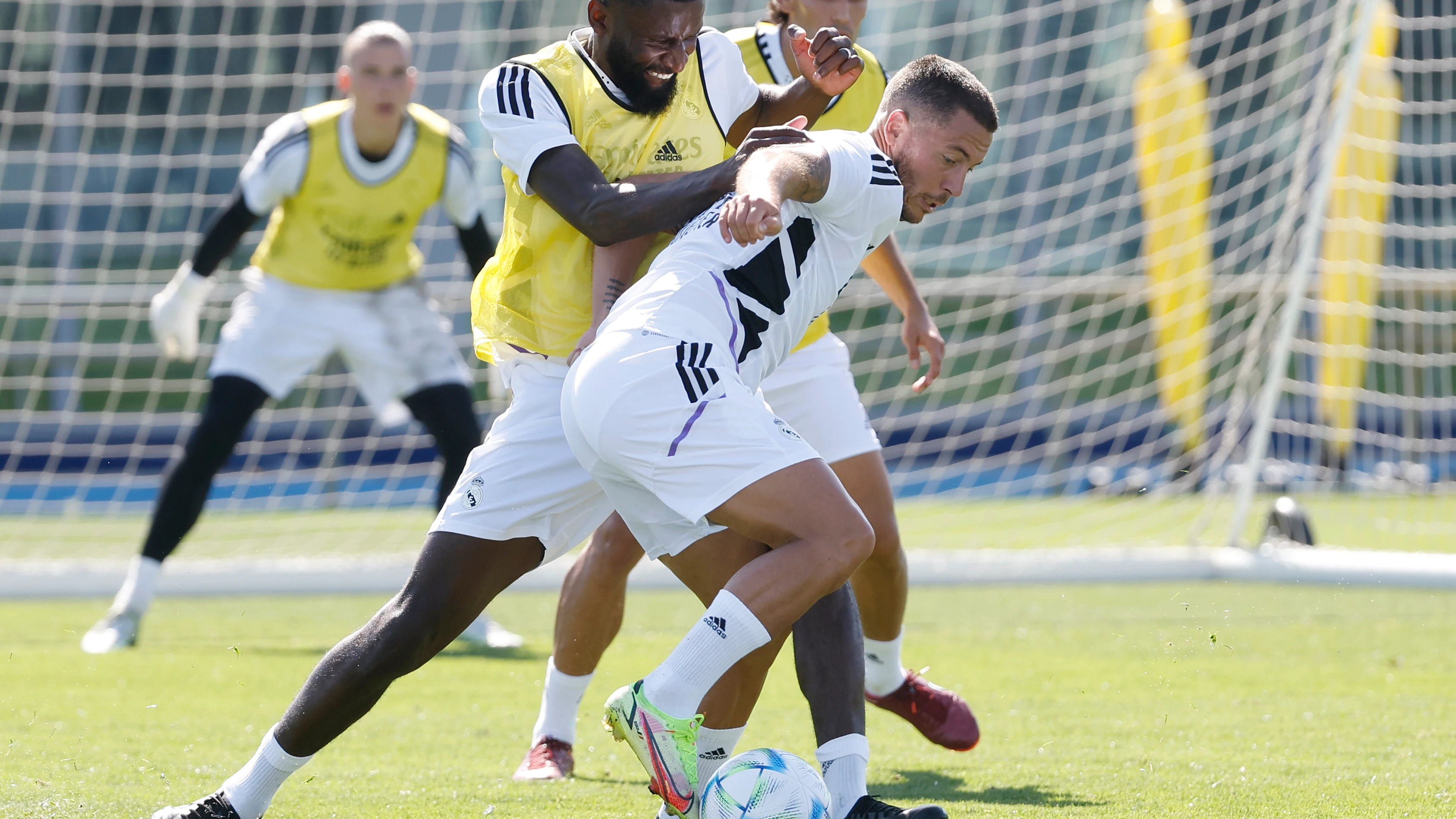 Eden Hazard en el entrenamiento del Real Madrid