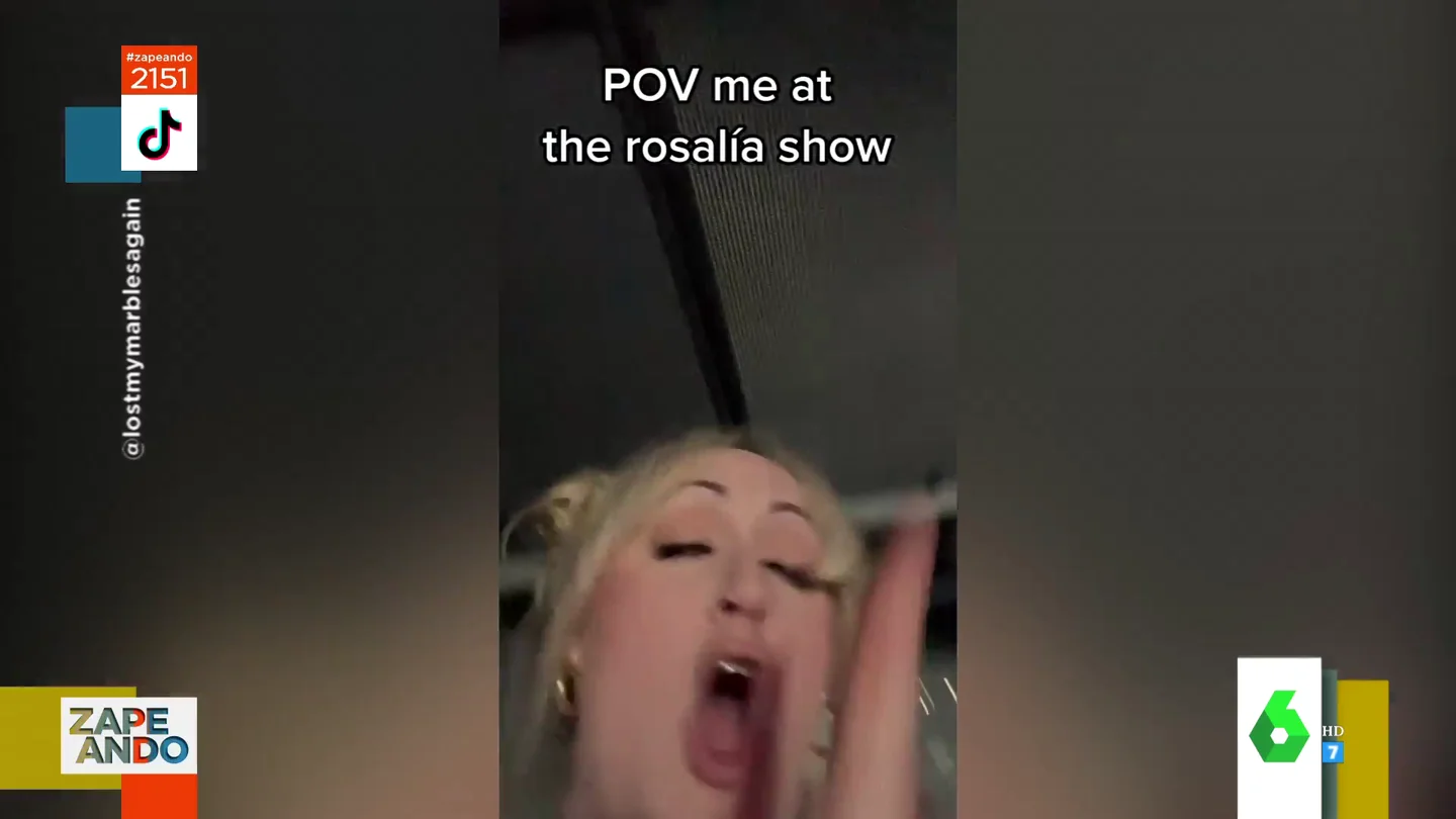 Lo da todo en el concierto de Rosalia y se vuelve viral Lo da todo en el concierto de Rosalia y se vuelve viral