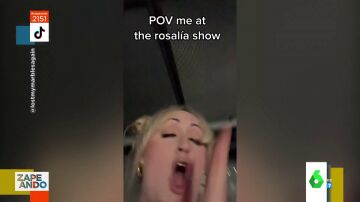 Lo da todo en el concierto de Rosalia y se vuelve viral