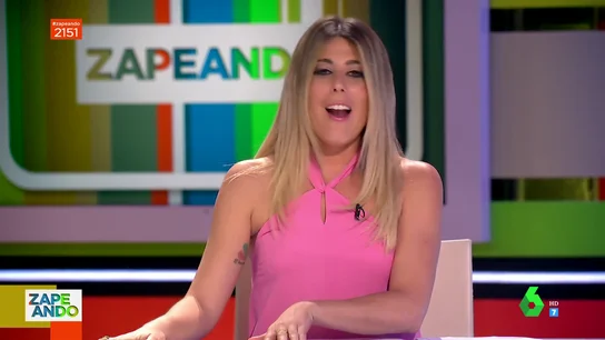 Valeria Ros reacciona al momento picante de Zapeando Valeria Ros reacciona al momento picante de Zapeando