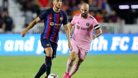 Nico González ante el Inter Miami. Nico González ante el Inter Miami.