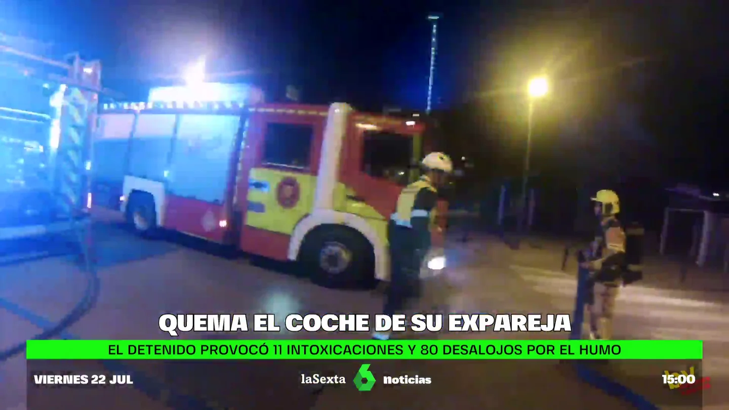 Detenido un hombre por quemar el coche de su exnovia y otros 11 vehículos en Valencia Detenido un hombre por quemar el coche de su exnovia y otros 11 vehículos en Valencia