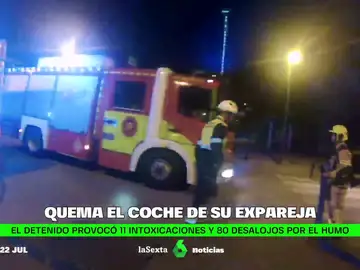 Detenido un hombre por quemar el coche de su exnovia y otros 11 vehículos en Valencia