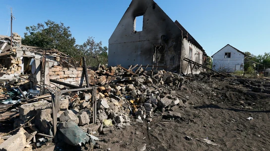 Imagen de un ataque de Rusia en Odesa, Ucrania Imagen de un ataque de Rusia en Odesa, Ucrania