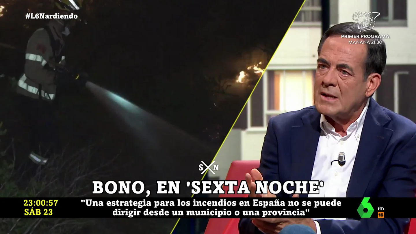 Bono apuesta por una estrategia estatal contra incendios Bono apuesta por una estrategia estatal contra incendios
