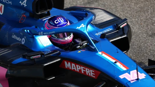 Fernando Alonso, en el Alpine Fernando Alonso, en el Alpine