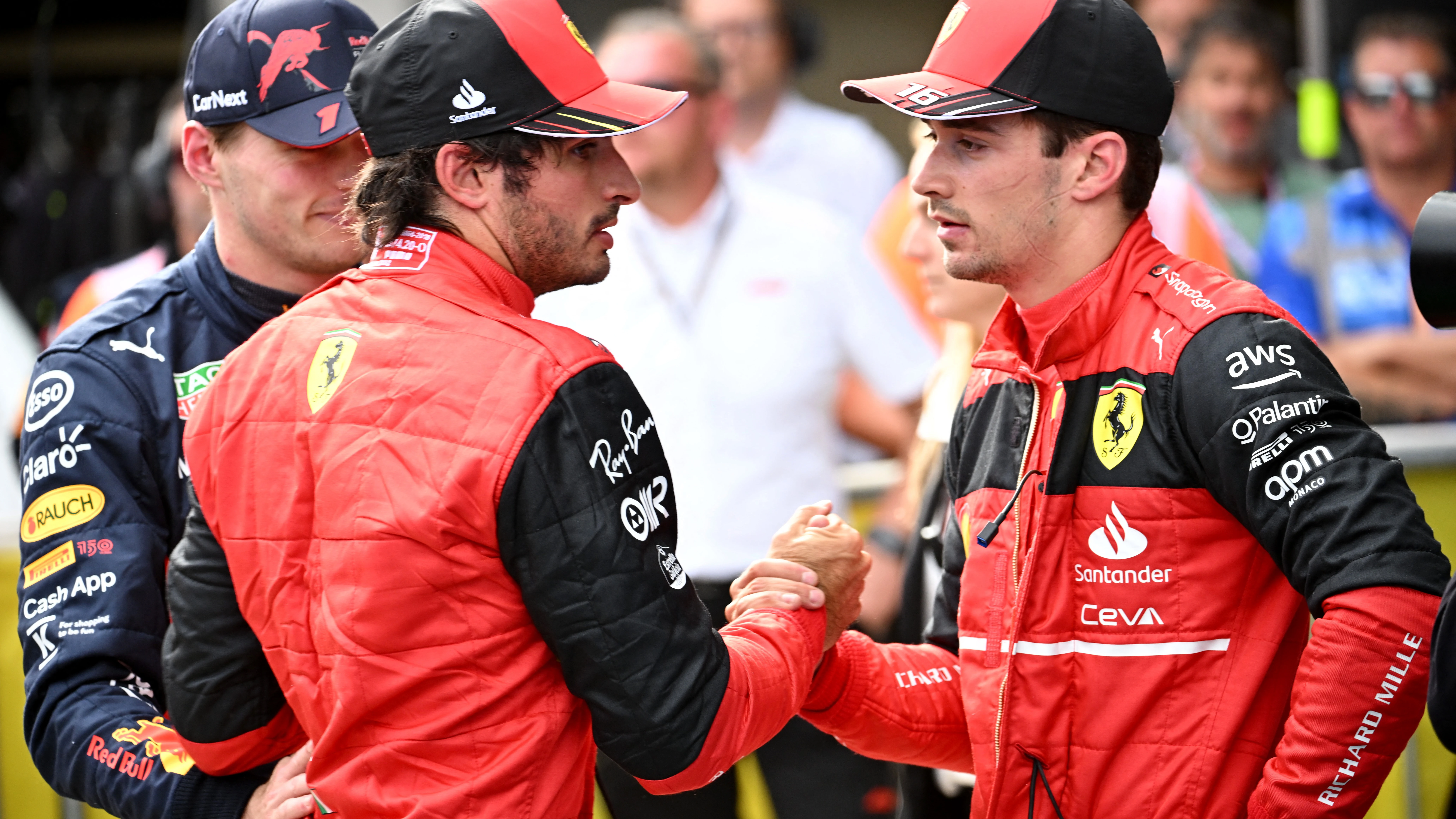 Carlos Sainz y Charles Leclerc