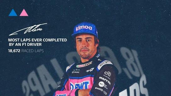 Fernando Alonso, un nuevo récord más Fernando Alonso, un nuevo récord más