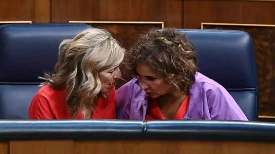 María Jesús Montero y Yolanda Díaz durante el Debate sobre el estado de la Nación María Jesús Montero y Yolanda Díaz durante el Debate sobre el estado de la Nación