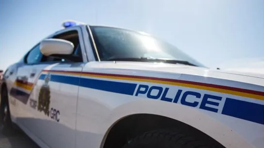 Imagen de archivo de un vehículo policial canadiense Imagen de archivo de un vehículo policial canadiense
