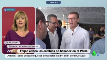 Pilar Alegría: "El PSOE cambia para seguir creciendo, el PP cambió para no hablar de la corrupción"