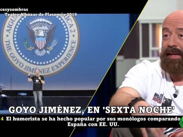 Goyo Jiménez señala las principales diferencias entre EEUU y España: &quot;Son capaces de transformar lo cutre en épica