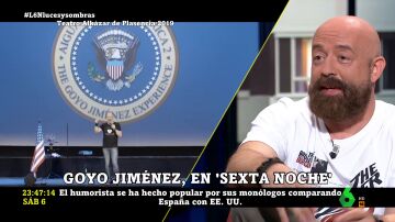 Goyo Jiménez señala las principales diferencias entre EEUU y España: "Son capaces de transformar lo cutre en épica