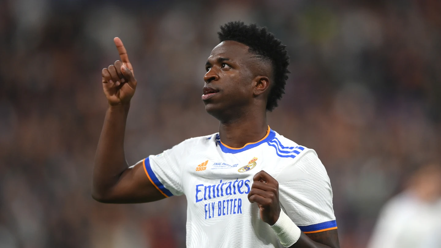 Vinicius celebra un gol con el Real Madrid Vinicius celebra un gol con el Real Madrid