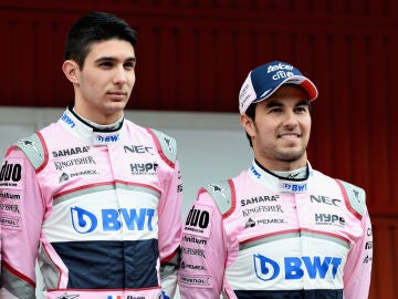 Esteban Ocon y Sergio P&eacute;rez