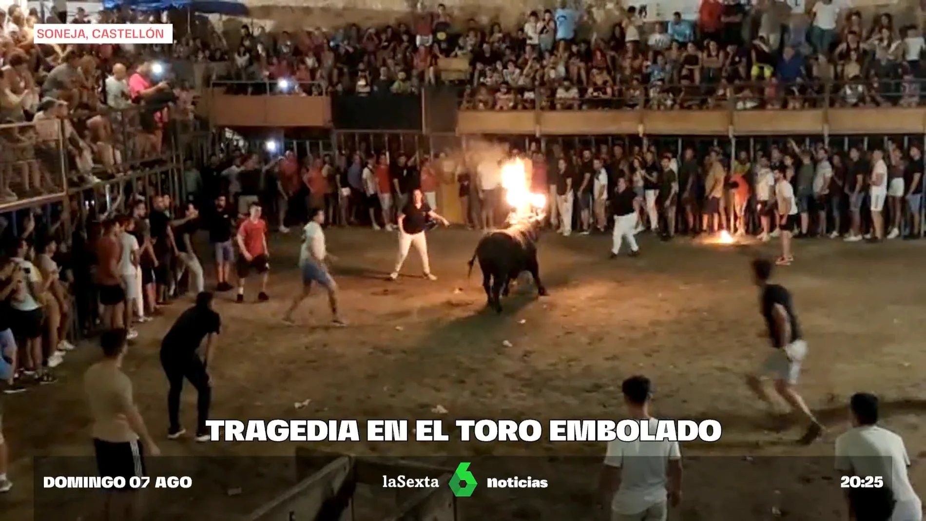 Tragedia en el toro embolado de Soneja (Castellón)
