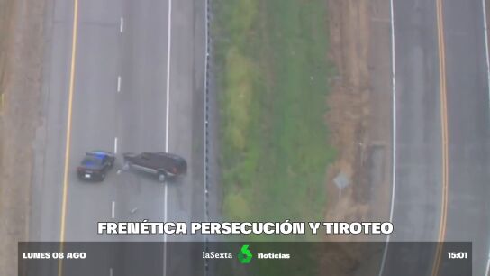 Una fren&eacute;tica persecuci&oacute;n a 150 km/h acaba con los fugados empotr&aacute;ndose contra un coche de polic&iacute;a