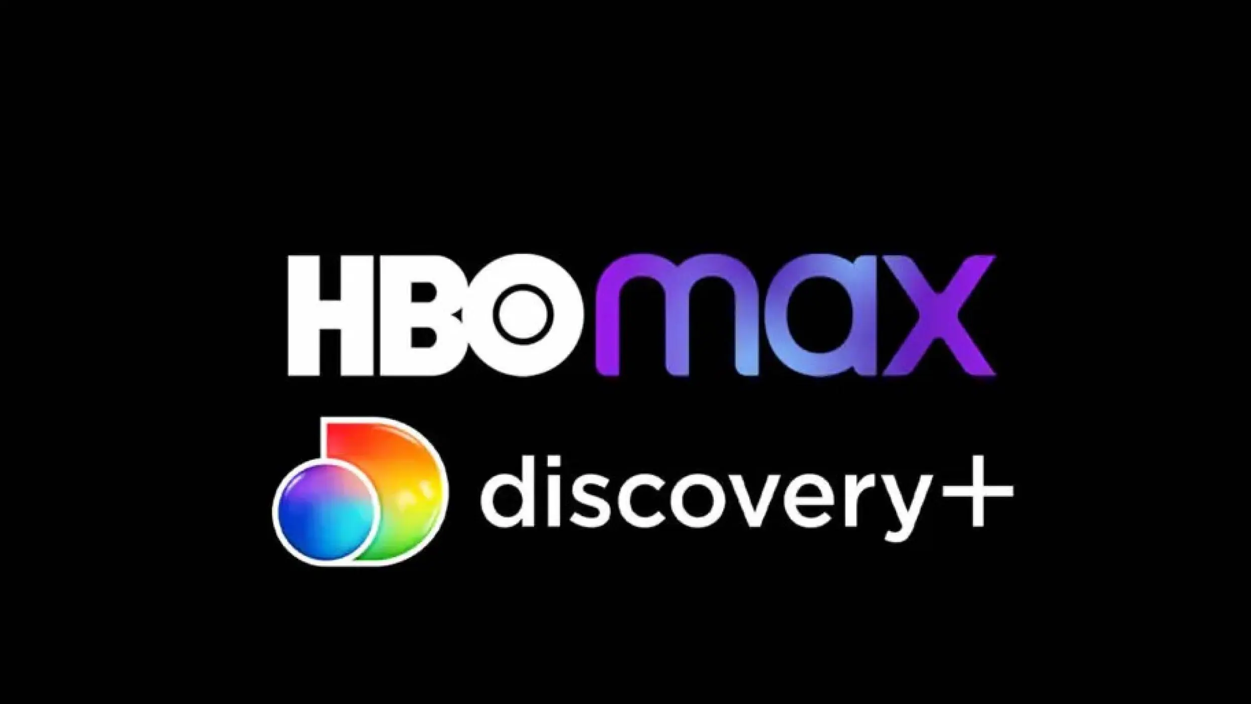 Logos de HBO Max y Discovery+.