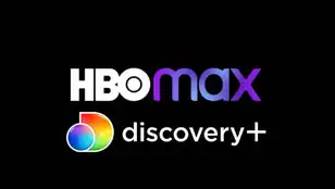 Logos de HBO Max y Discovery+.