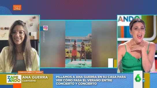 La reacción de Valeria Ros cuando se entera en plena entrevista a Ana Guerra en directo de quién es su novio La reacción de Valeria Ros cuando se entera en plena entrevista a Ana Guerra en directo de quién es su novio