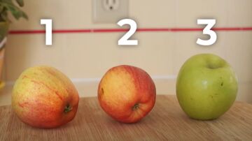 ¿Sabrías decir cuál de estas manzanas ha sido creada por CGI? Así es el último reto viral de Twitter