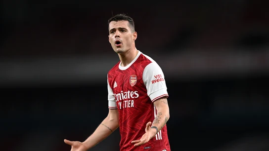 Granit Xhaka, en un partido con el Arsenal Granit Xhaka, en un partido con el Arsenal