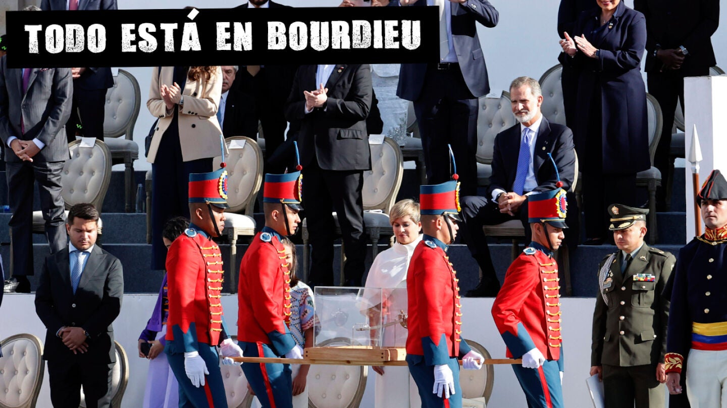 Felipe VI, durante la toma de posesi&oacute;n de Petro como nuevo presidente de Colombia
