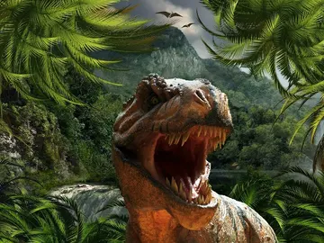 Imagen de archivo de un dinosaurio Imagen de archivo de un dinosaurio
