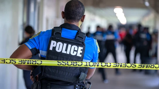 Un agente de Policía de Miami-Dade (Florida) Un agente de Policía de Miami-Dade (Florida)