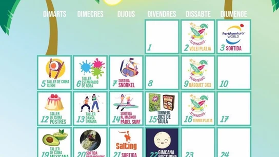 Calendario de actividades del Juliol Jove de Vilassar de Mar Calendario de actividades del Juliol Jove de Vilassar de Mar