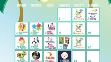 Calendario de actividades del Juliol Jove de Vilassar de Mar