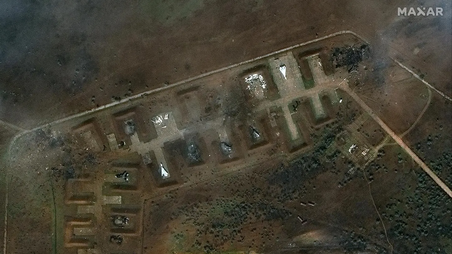 Imagen del satélite Maxar. Imagen del satélite Maxar.