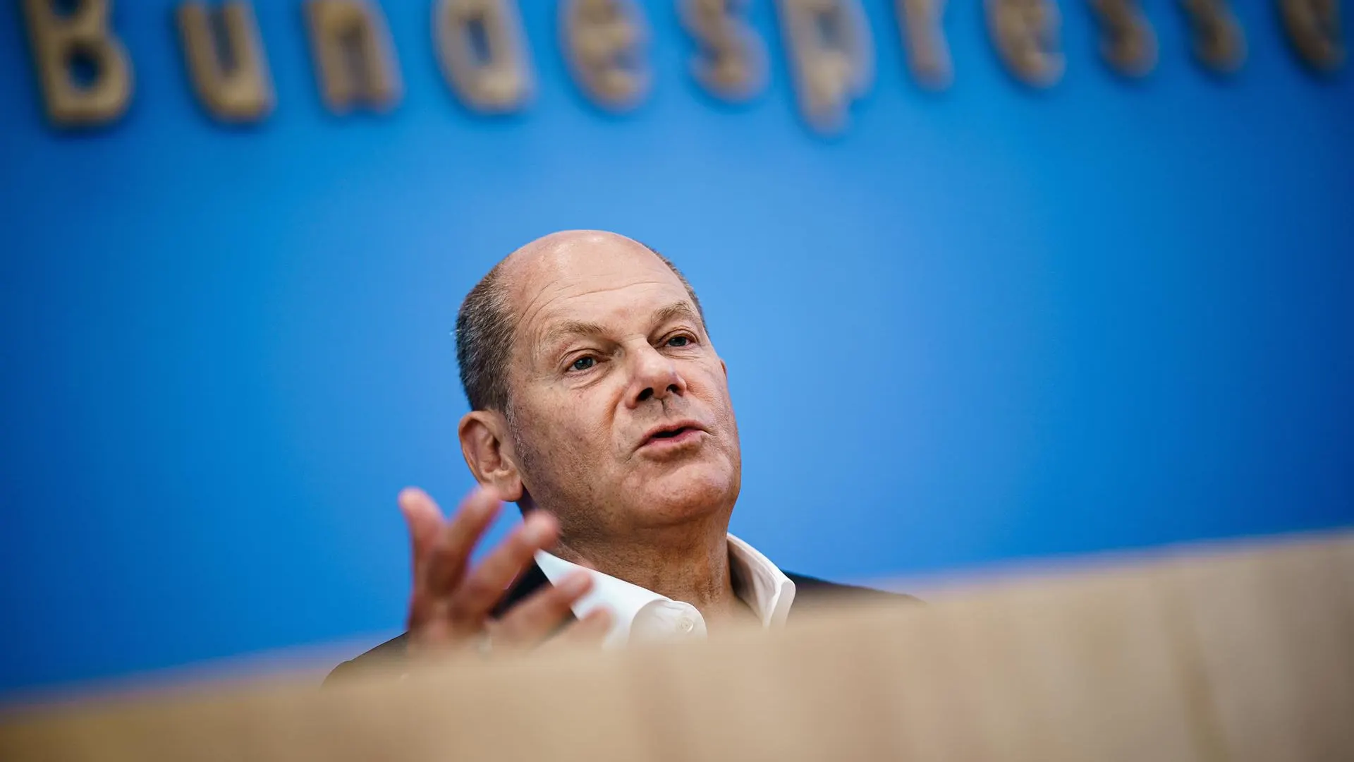 El canciller Olaf Scholz.