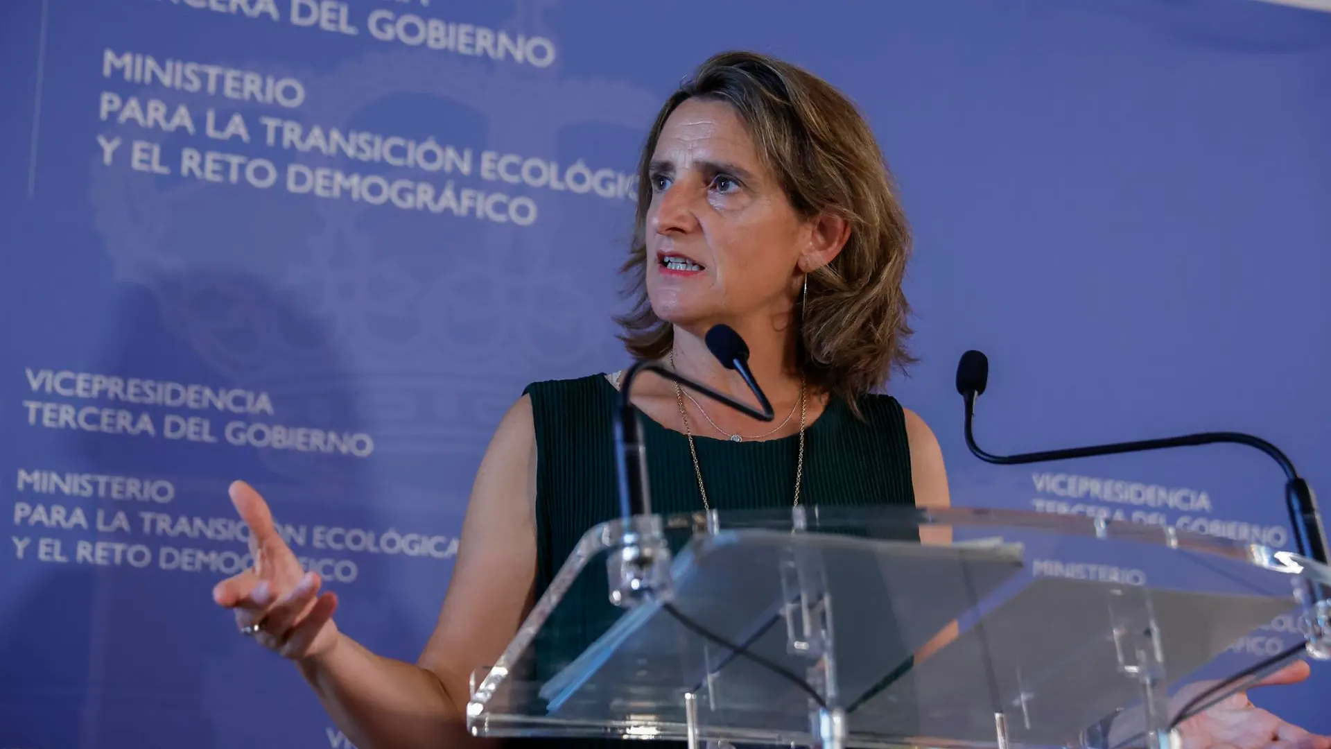 La ministra para la Transición Ecológica y el Reto Demográfico, Teresa Ribera.