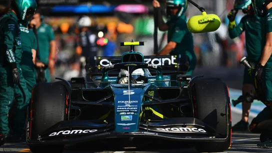 El Aston Martin de Sebastian Vettel El Aston Martin de Sebastian Vettel