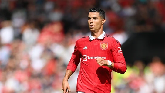 Cristiano Ronaldo en un partido con el Manchester United Cristiano Ronaldo en un partido con el Manchester United