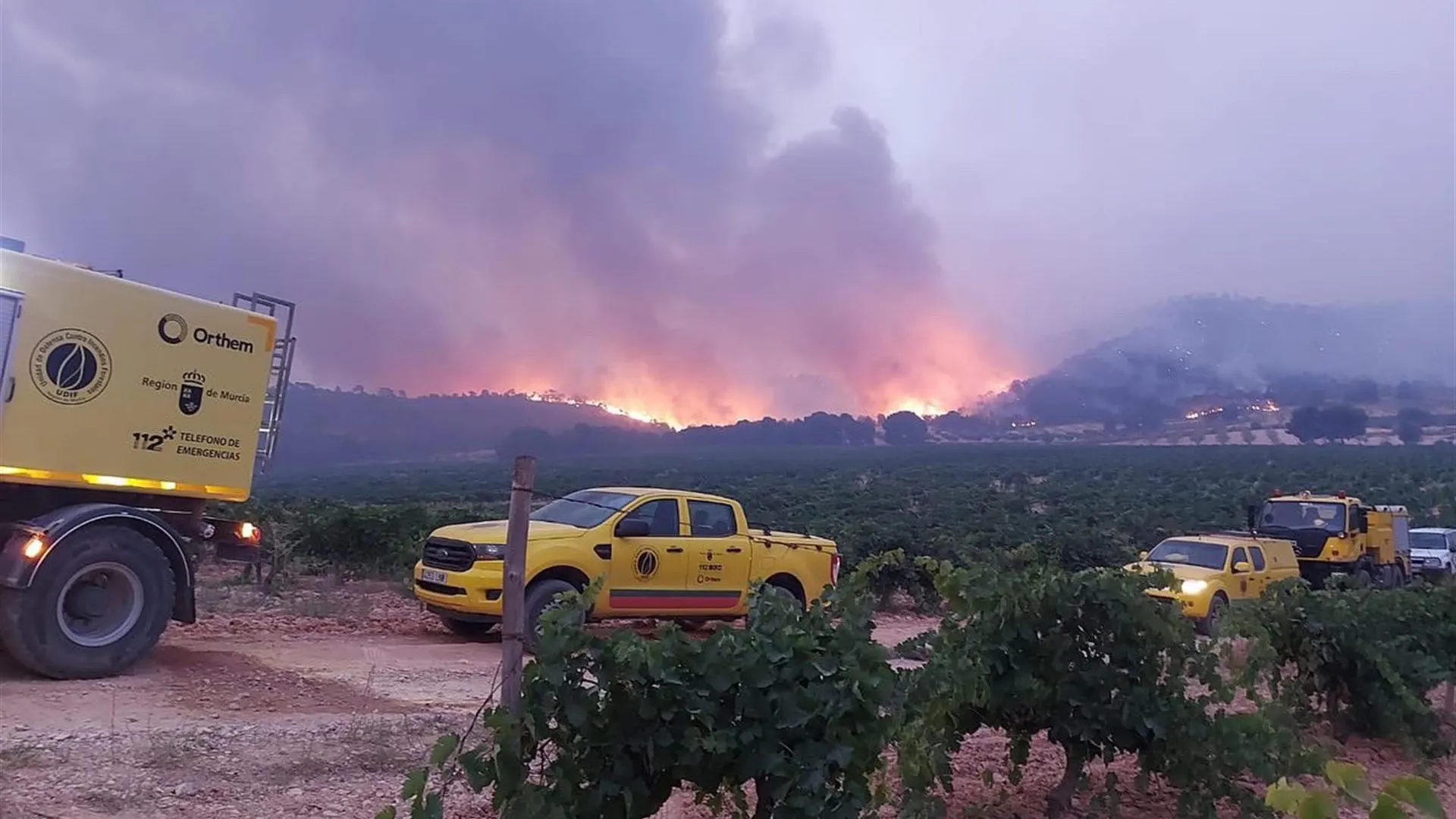 Incendio en Jumilla (Murcia)