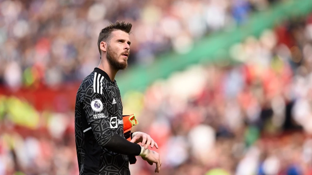 David de Gea en un partido con el Manchester United