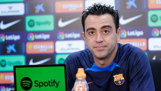 Xavi Hernández, en rueda de prensa Xavi Hernández, en rueda de prensa