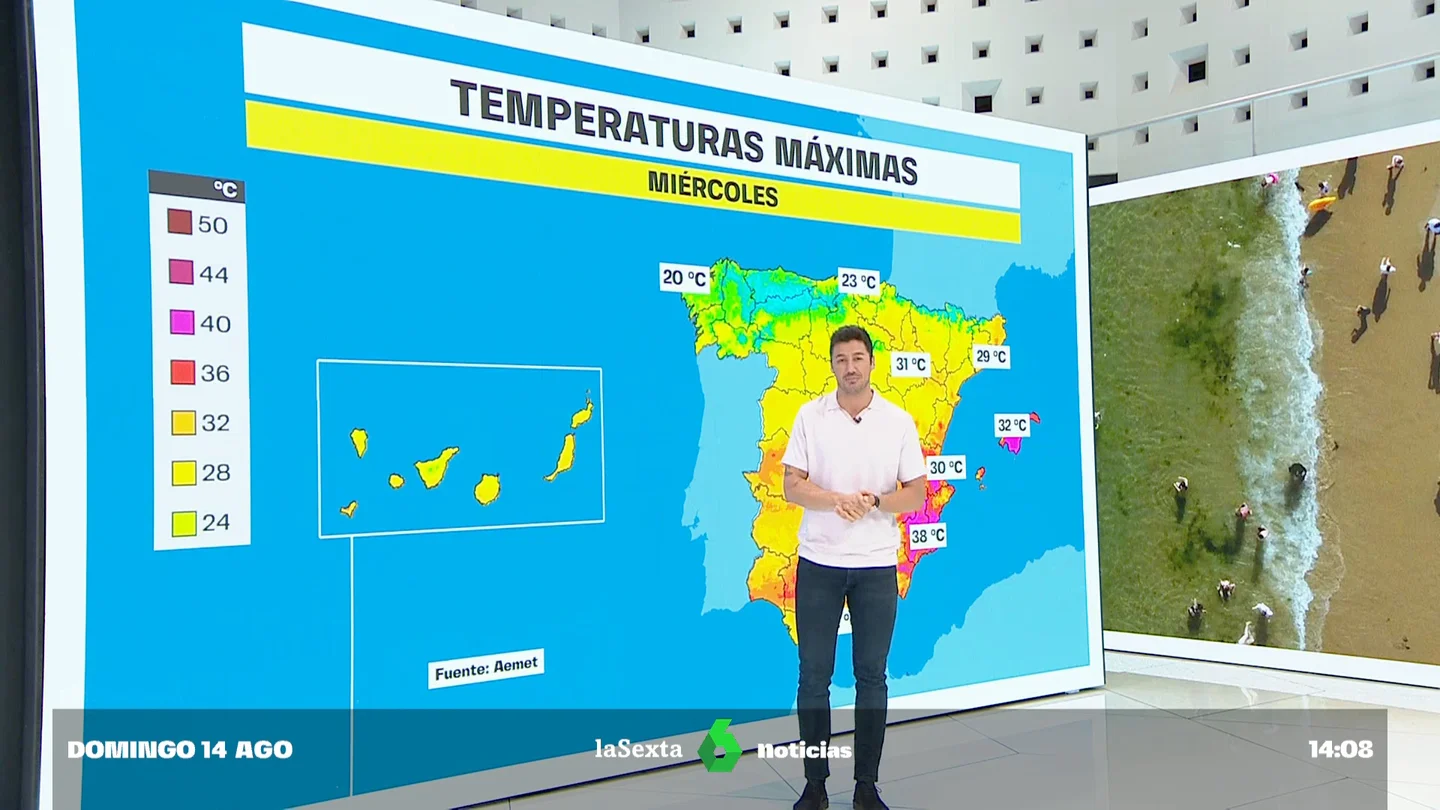 Adiós al calor intenso: contundente bajada de las temperaturas hasta tocar fondo el jueves Adiós al calor intenso: contundente bajada de las temperaturas hasta tocar fondo el jueves
