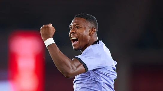 David Alaba celebra un gol con el Real Madrid David Alaba celebra un gol con el Real Madrid