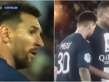 La imagen de la discordia: Mbappé choca contra Messi y la mirada de Leo lo dice todo