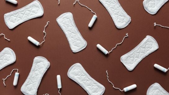 Imagen de archivo de productos menstruales